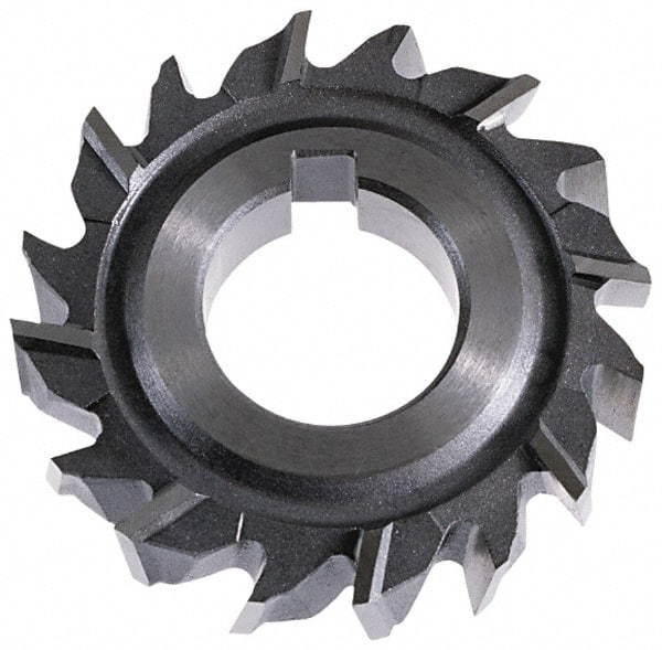 Keo - 3-1/2" Diam x 5/8" Width of Cut, 18 Teeth, High Speed Steel Side Milling Cutter - Staggered Teeth, Uncoated - Exact Tooling