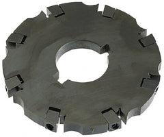 APT - Arbor Hole Connection, 0.53" Cutting Width, 3-1/16" Depth of Cut, 8" Cutter Diam, 1-1/4" Hole Diam, 16 Tooth Indexable Slotting Cutter - SM81 Toolholder, CTA 2 Insert - Exact Tooling