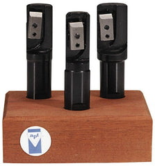 APT - 2 to 3" Cutting Diam, 1-1/4" Shank Diam, Indexable End Mill Set - QMS Carbide Toolholder, Series Quad-Mill - Exact Tooling