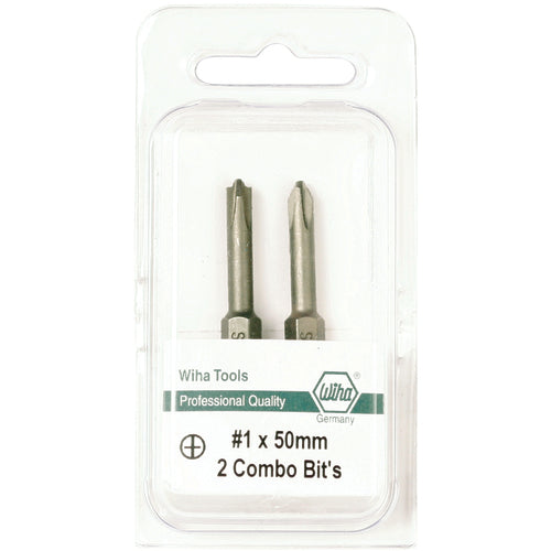 Xeno Combination Terminal Block Power Bit 1/4″ Hex Drive Bit #2 × 50 (2 Bit Pack) - Exact Tooling