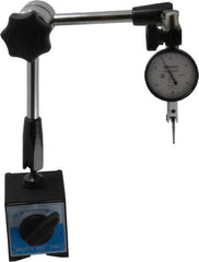 Mitutoyo - Dial Indicator & Base Kit - 2" Base Length x 2-1/4" Base Width x 2-1/4" Base Height - Exact Tooling