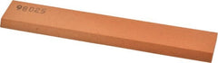 Made in USA - 6" Long x 1" Wide x 1/4" Thick, Aluminum Oxide Sharpening Stone - Rectangle, Fine Grade - Exact Tooling