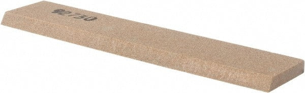 Made in USA - 5" Long x 1" Wide x 3/16" Thick, Aluminum Oxide Sharpening Stone - Rectangle, Medium Grade - Exact Tooling