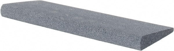 Made in USA - 4-1/2" Long x 1-3/4" Diam x 3/8" Thick, Silicon Carbide Sharpening Stone - Round, Medium Grade - Exact Tooling