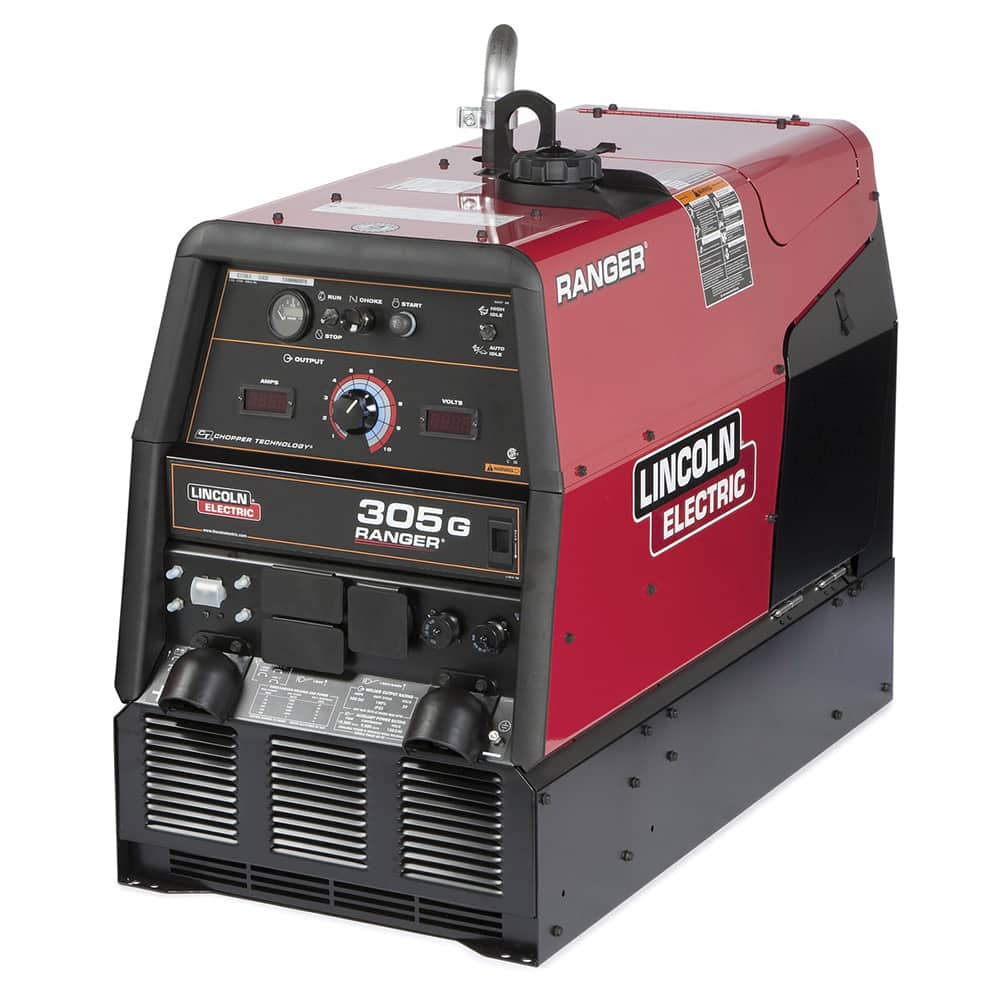 Lincoln Electric - Portable Welder/Generators; Duty Cycle: 305A DC CC/29V/100%; 300A DC CV/29V/100% ; Process: Stick, TIG, MIG, Flux Cored, Gouging ; Input Current: DC ; Output Current: DC ; Maximum Output Voltage: 230 ; Phase: Single Phase - Exact Tooling