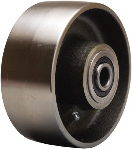 Hamilton - 6 Inch Diameter x 2-1/2 Inch Wide, Forged Steel Caster Wheel - 3,500 Lb. Capacity, 3-1/4 Inch Hub Length, 3/4 Inch Axle Diameter, Precision Ball Bearing - Exact Tooling