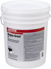 Loctite - 640 Fluid Ounce Container, Gray, Tub Magnesium Phosphate Construction Adhesive - Series Magna-Grout, 15 to 22 min Fixture Time, Indoor, Outdoor - Exact Tooling