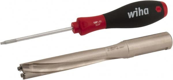 Sumitomo - 16.51 to 17.5mm Diam, 3xD, 3.78" Max Depth, 3/4" Shank Diam, 4.693" Flute, 6.693" OAL, Replaceable Tip Drill - Series SMD - Exact Tooling