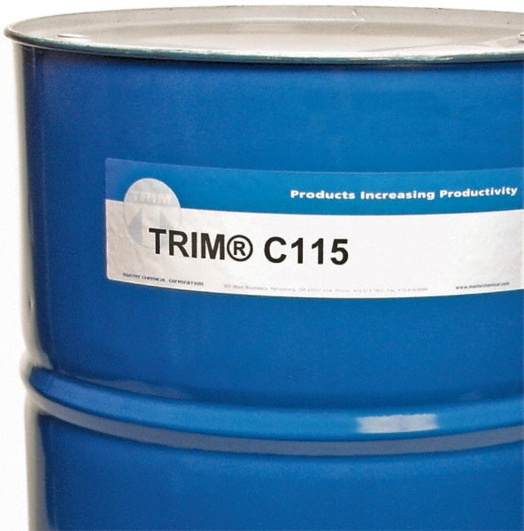 Master Fluid Solutions - Trim C115, 54 Gal Drum Grinding Fluid - Synthetic, For Machining - Exact Tooling