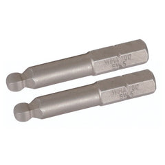 Ball End Hex Metric Long Insert Bit 2.0mm × 38mm (2 Bit Pack) - Exact Tooling