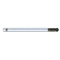 3mm Dia. - 75mm OAL - Diamond CBD - Ball End SE EM - 4 FL - Exact Tooling