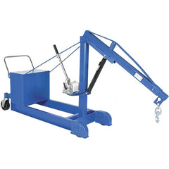 Vestil - 1,000 Lb Load Capacity, Steel Counter Balanced Floor Crane - 5' 17/64" Span - Exact Tooling