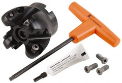 Kennametal - 2-1/2" Cut Diam, 9.53mm Max Depth, 3/4" Arbor Hole, 4 Inserts, RCGT 64... Insert Style, Indexable Copy Face Mill - BMD250 Cutter Style, 26,000 Max RPM, 2 High, Series KSRM - Exact Tooling