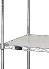 Quantum Storage - 18" Wide, Open Shelving Accessory/Component - HDPE, Polyethylene Finish, 60" Long, Use with Wire Shelving Units - Exact Tooling