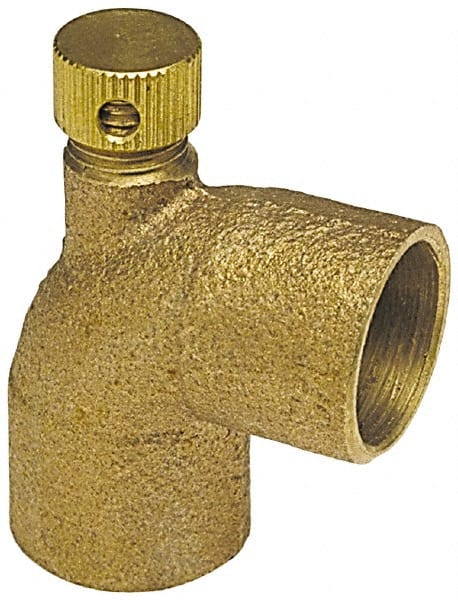 NIBCO - 1/2" Cast Copper Pipe 90° Vent Elbow - C x C, Pressure Fitting - Exact Tooling