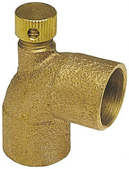 NIBCO - 1/2" Cast Copper Pipe 90° Vent Elbow - C x C, Pressure Fitting - Exact Tooling