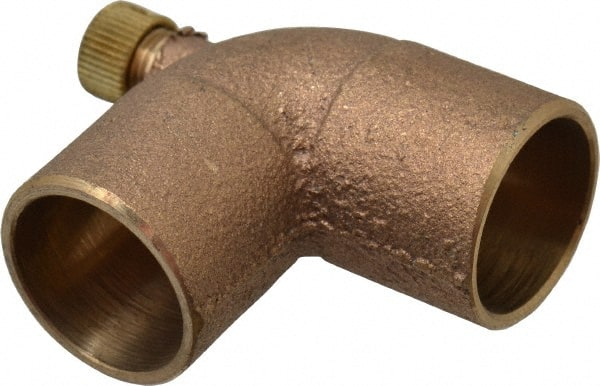 NIBCO - 3/4" Cast Copper Pipe 90° Vent Elbow - C x C, Pressure Fitting - Exact Tooling