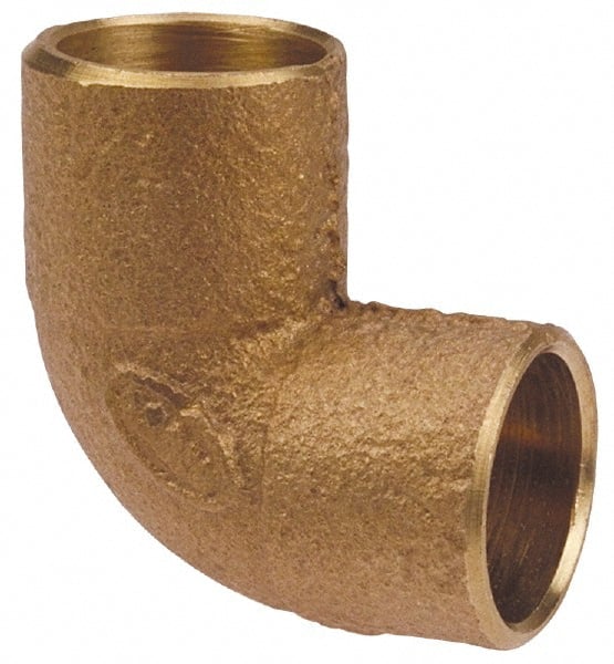 NIBCO - 2 x 1-1/4" Cast Copper Pipe 90° Close Rough Elbow - C x C, Pressure Fitting - Exact Tooling