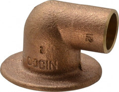 NIBCO - 1/2" Cast Copper Pipe 90° Flanged Sink Elbow - C x F, Pressure Fitting - Exact Tooling