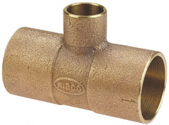 NIBCO - 2 x 3/4 x 3/4" Cast Copper Pipe Tee - C x C x C, Pressure Fitting - Exact Tooling