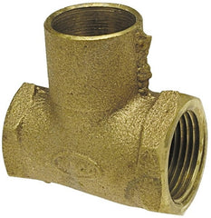 NIBCO - 3/4" Cast Copper Pipe Tee - F x F x C, Pressure Fitting - Exact Tooling