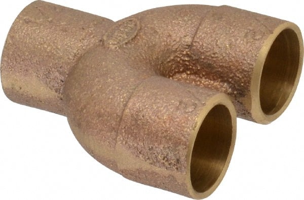 NIBCO - 1/2" Cast Copper Pipe Supply & Return Tee - C x C x C, Pressure Fitting - Exact Tooling