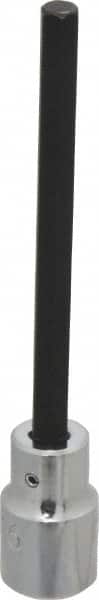 Proto - 1/2" Drive, 5/16" Hex Bit Socket - 5-5/8" OAL, 4-1/8" Bit Length, Long Hex Bit Socket - Exact Tooling