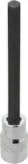 Proto - 1/2" Drive, 3/8" Hex Bit Socket - 5-5/8" OAL, 4-1/8" Bit Length, Long Hex Bit Socket - Exact Tooling