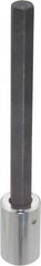 Proto - 1/2" Drive, 1/2" Hex Bit Socket - 7-1/8" OAL, 5-3/8" Bit Length, Long Hex Bit Socket - Exact Tooling