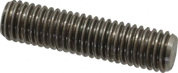 Dan-Loc Bolt & Gasket - 1/2-13 2" OAL Fully Threaded Stud - Stainless Steel, Plain Finish - Exact Tooling