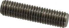 Dan-Loc Bolt & Gasket - 1/2-13 2" OAL Fully Threaded Stud - Stainless Steel, Plain Finish - Exact Tooling