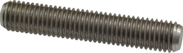 Dan-Loc Bolt & Gasket - 5/8-11 3-1/2" OAL Fully Threaded Stud - Stainless Steel, Plain Finish - Exact Tooling