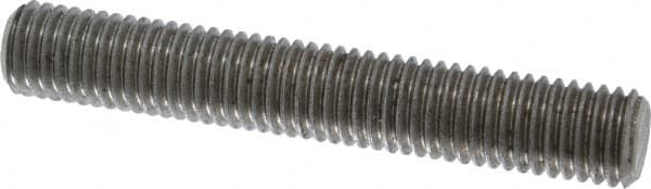 Dan-Loc Bolt & Gasket - 5/8-11 4" OAL Fully Threaded Stud - Stainless Steel, Plain Finish - Exact Tooling