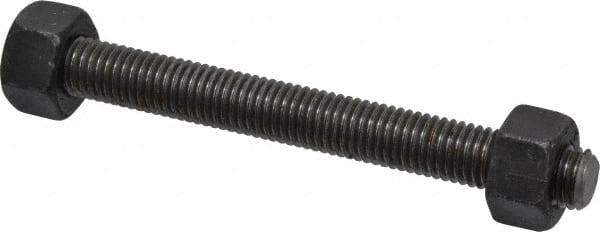 Dan-Loc Bolt & Gasket - 5/8-11 6" OAL Fully Threaded Stud - Alloy Steel, Plain Finish - Exact Tooling