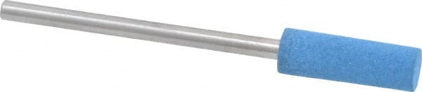 Value Collection - 5mm Max Diam x 15mm Long, Cylinder, Rubberized Point - Medium Grade, Ceramic, Mounted - Exact Tooling