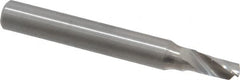 Onsrud - 3/16" Cutting Diam x 3/8" Length of Cut, 1 Flute, Upcut Spiral Router Bit - Uncoated, Right Hand Cut, Solid Carbide, 2" OAL x 1/4" Shank Diam, Single Edge, 22° Helix Angle - Exact Tooling