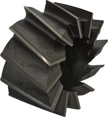 Made in USA - 3-1/2" Diam, 1-1/4" Arbor Hole Diam, 1-7/8" Length of Cut, 12 Flute, High Speed Steel, Finisher Shell End Mill - Right Hand Cut, Right Hand Spiral Flute, Uncoated - Exact Tooling