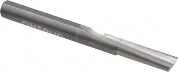 Onsrud - 1/4" Diam, 1/4" Shank Diam, 3/4" Length of Cut, 1 Flute Single Edge Straight Router Bit - 2-1/2" Overall Length, Right Hand Cut, Solid Carbide - Exact Tooling