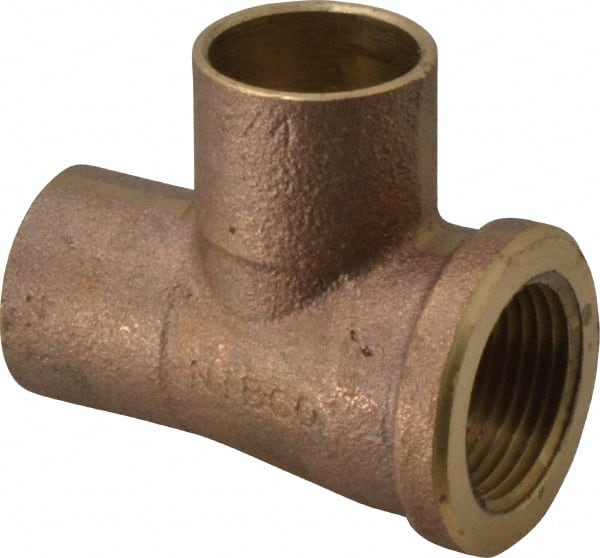 NIBCO - 3/4" Cast Copper Pipe Tee - C x F x C, Pressure Fitting - Exact Tooling