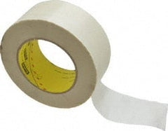 3M - 60 Yd Long x 2" Wide, Series 361, White Silicone Glass Cloth Tape - 7.5 mil Thick, 182 Lb/In Tensile Strength - Exact Tooling
