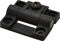 80/20 Inc. - 1.69" Long x 1.44" Wide x 1/2" Thick, Adjustable Hinge - Black Acetal - Exact Tooling