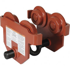 Vestil - 2 Ton Capacity Low Profile Manual Trolley - 2" to 8-5/8" Flange Width - Exact Tooling