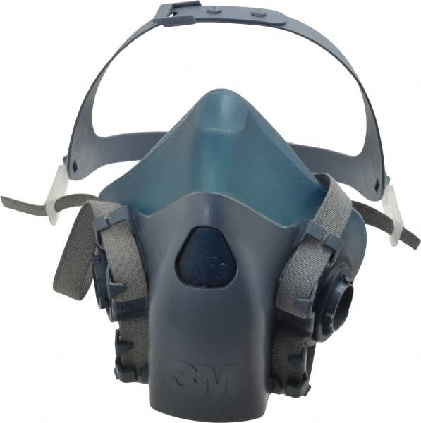 3M - Series 7500, Size L Half Mask Respirator - 4-Point Suspension, Bayonet Connection - Exact Tooling