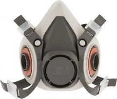 3M - Series 6000, Size S Half Mask Respirator - 4-Point Suspension, Bayonet Connection - Exact Tooling