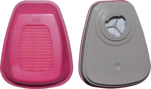 3M - Olive and Magenta P100 Cartridge and Filter Combination - Series 6000, Protects Against Formaldehyde, Organic Vapor - Exact Tooling