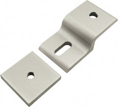 80/20 Inc. - 40mm Wide, Open Shelving Accessory/Component - Aluminum, Clear Anodized Finish, 77mm Long, Use with 40 Series & Bolt Kits 75-3422 & 13-8320 - Exact Tooling