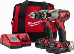 Milwaukee Tool - 18 Volt Cordless Tool Combination Kit - Includes Compact Drill/Driver & Impact Driver, Lithium-Ion Battery Included - Exact Tooling