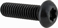 Camcar - 3/8-16 UNC Torx Plus Drive, Button Screw - Alloy Steel, Black Oxide Finish, Fully Threaded, 1-1/4" Length Under Head - Exact Tooling