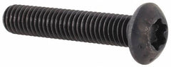 Camcar - #10-32 UNF Torx Plus Drive, Button Screw - Alloy Steel, Black Oxide Finish, Fully Threaded, 1" Length Under Head - Exact Tooling