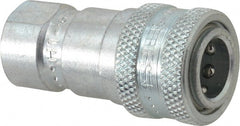 Parker - 1/8 NPTF Steel Hydraulic Hose Female Pipe Thread Coupler - 5,000 psi - Exact Tooling